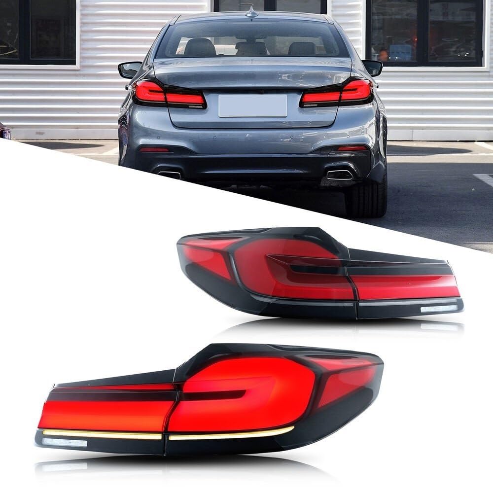 Piloto Trasero Coche Luces traseras para BMW G38 ​​530 540 G30 M5 F90 2017-2022 Facelift Luces traseras DRL para Signal Automotive para accesorios de coche para Plug and Play