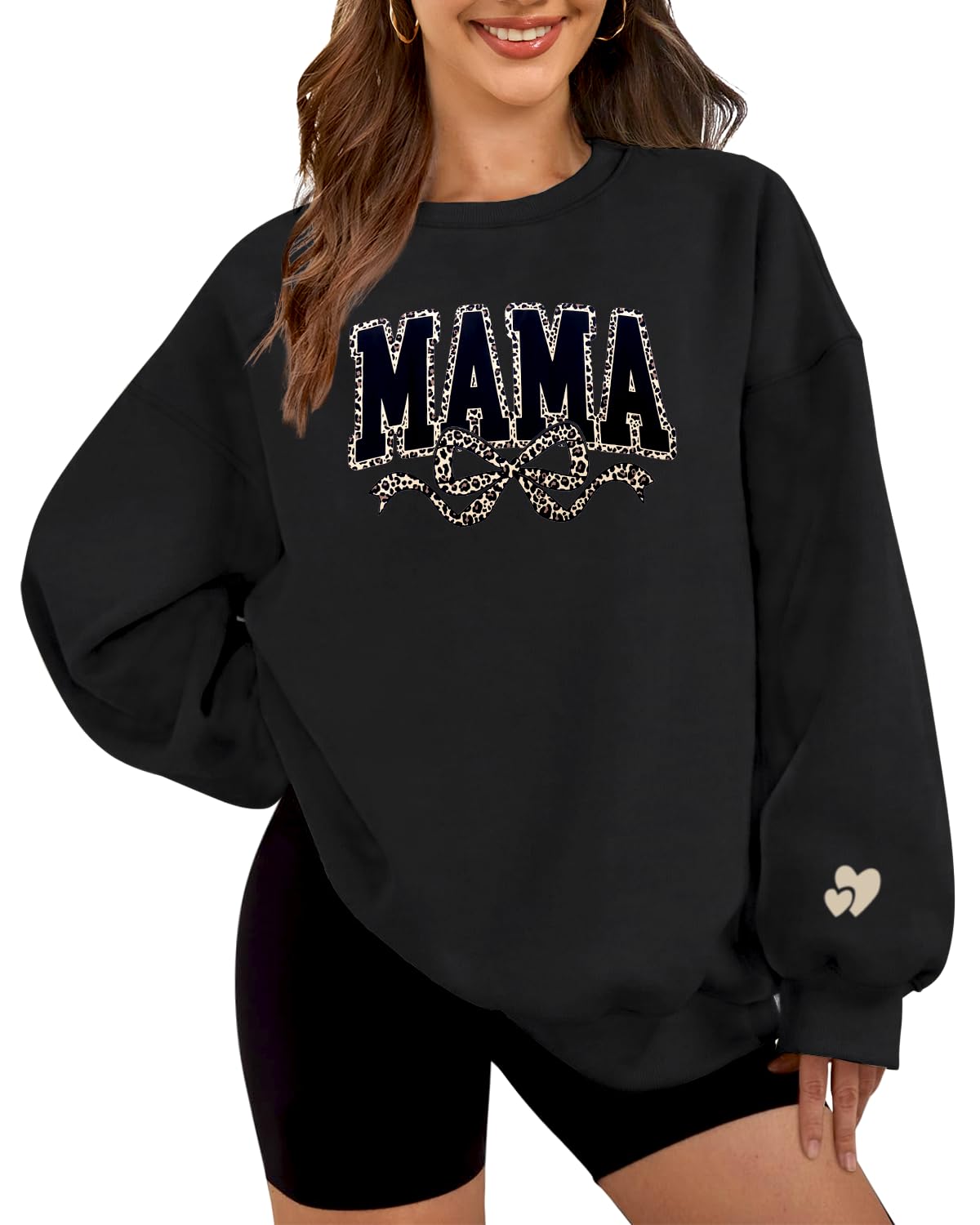 heytalala Mama Sweatshirt for Women Oversized Crewneck Pullover Hoodies Graphic Tops Long Sleeve Mom Shirts-picture-39