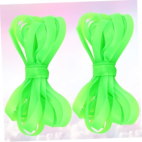 Miniatura 8 de Cabilock 2PCS Elastic Thickened Wide Skipping Rope Green Stretchy Jumping Bands for Extracurricular Fitness Equipment for Home and School Sports