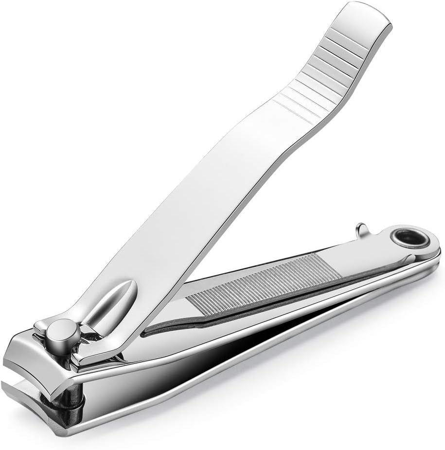 1Pc Heavy Duty Nail Clipper, Stainless Steel Toe Finger Nail Clippers Cutter For Men Women