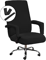 Vista 1 de H.VERSAILTEX Fundas para silla de oficina en casa, fundas elásticas para silla de escritorio de computadora, respaldo medio y alto, universal, funda