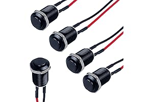 Latching 5 Pack Pushbutton Toggle Switch IP66 Waterproof