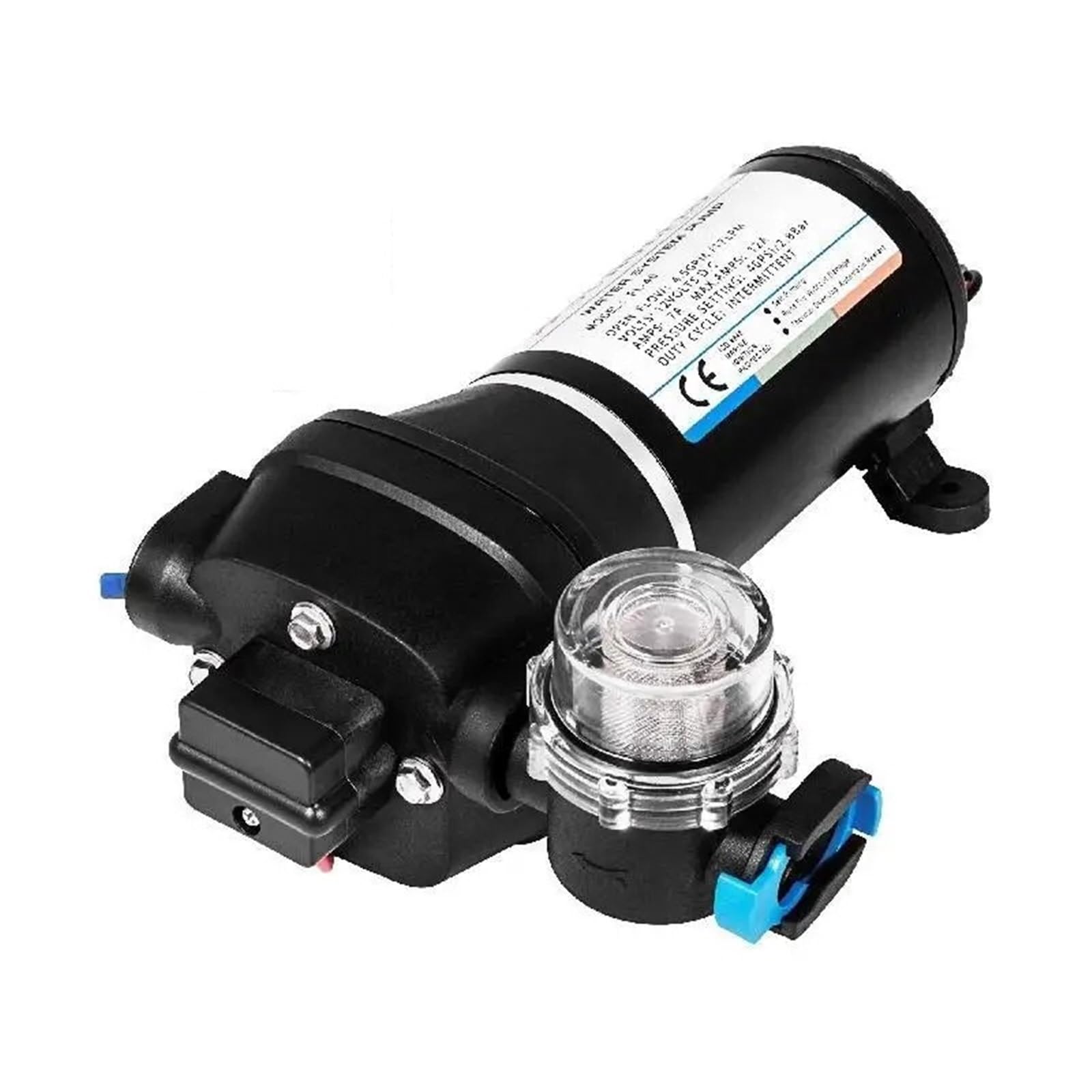 Bomba de refuerzo de diafragma pequeño FL-40/44 for drenaje, equipo de llenado autocebante de alto caudal, bomba de drenaje totalmente automática.(12v)