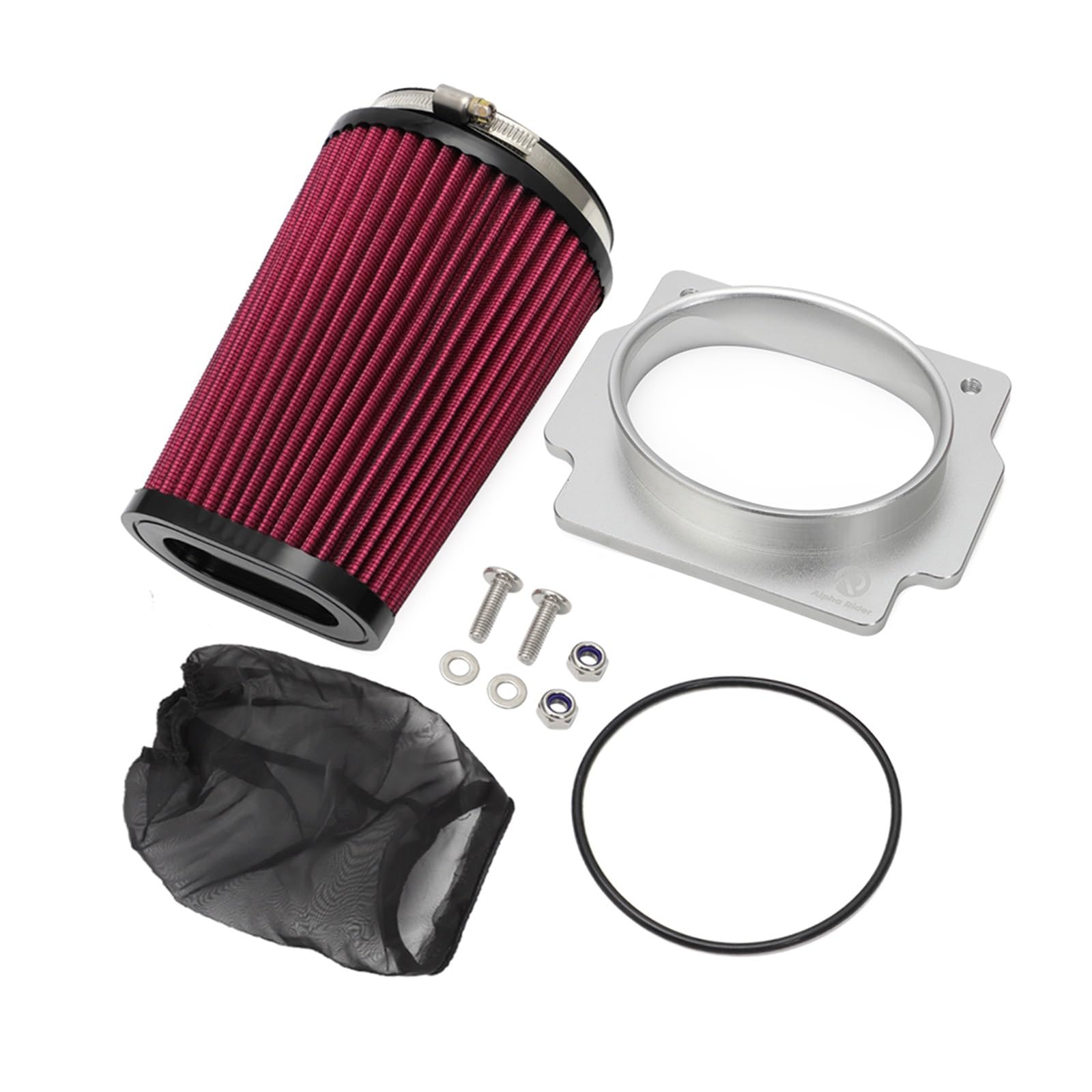Filtro Aire Motocicleta Adaptador De Caja Aire Flujo, Kit Ropa Abrigo Filtro K + N para Yam&aha Banshee 350 1987-2006 YFZ350SE Edición Especial YFZ350SP