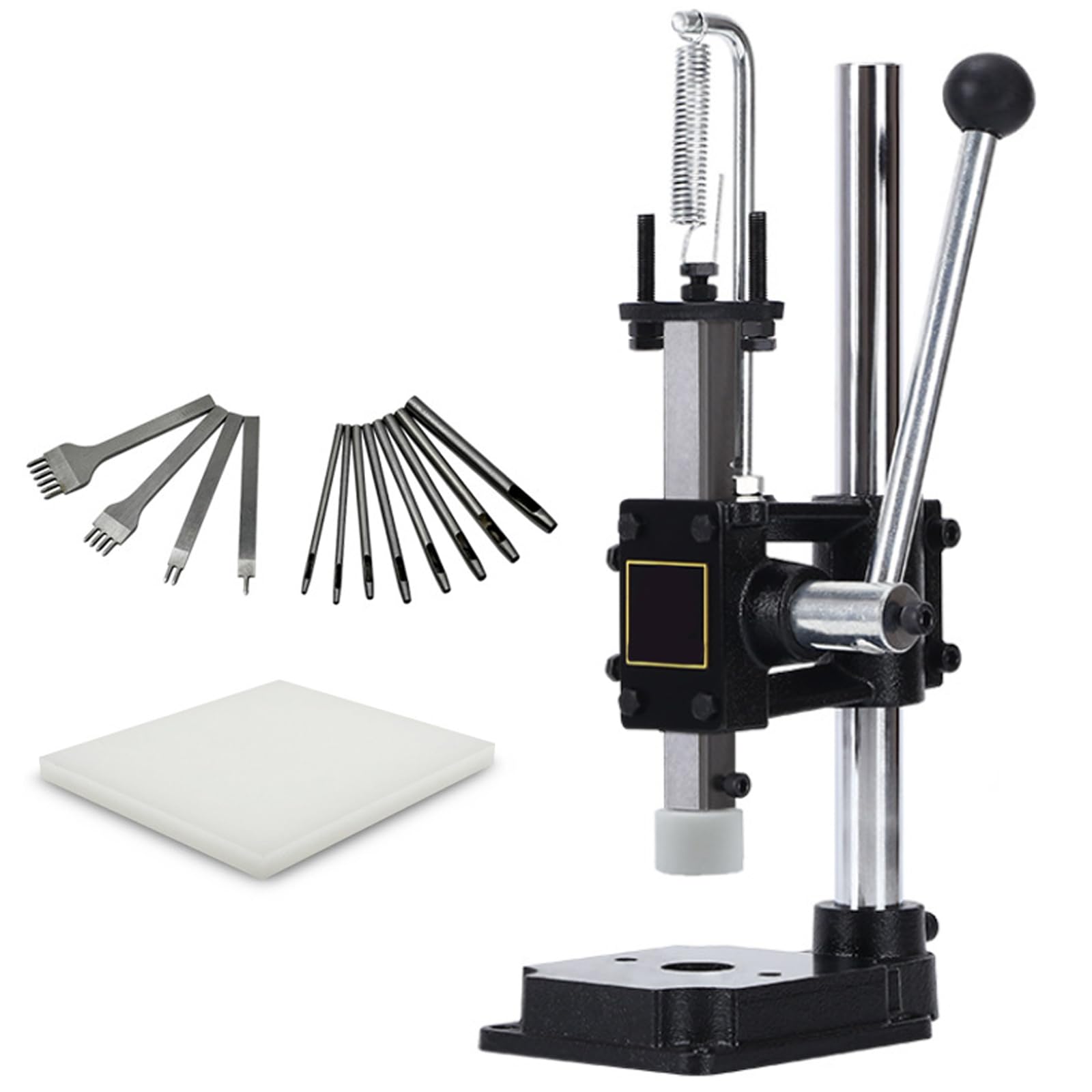 Questa perforatrice Manuale per Cuoio, Strumento di Perforazione a Pressione Regolabile per Vari stampi, Macchina per perforare Il Cuoio Che Consente di Risparmiare Tempo e Fatica