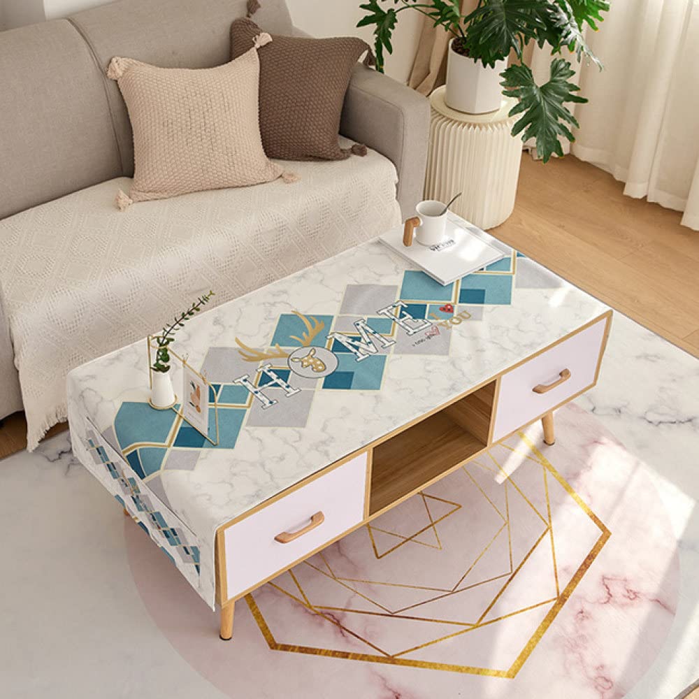 Decoración de habitación Mantel Rectangular desechable estético Rectangular Manteles Modernos Impresos para Eventos Lino de algodón Grueso, Diseño