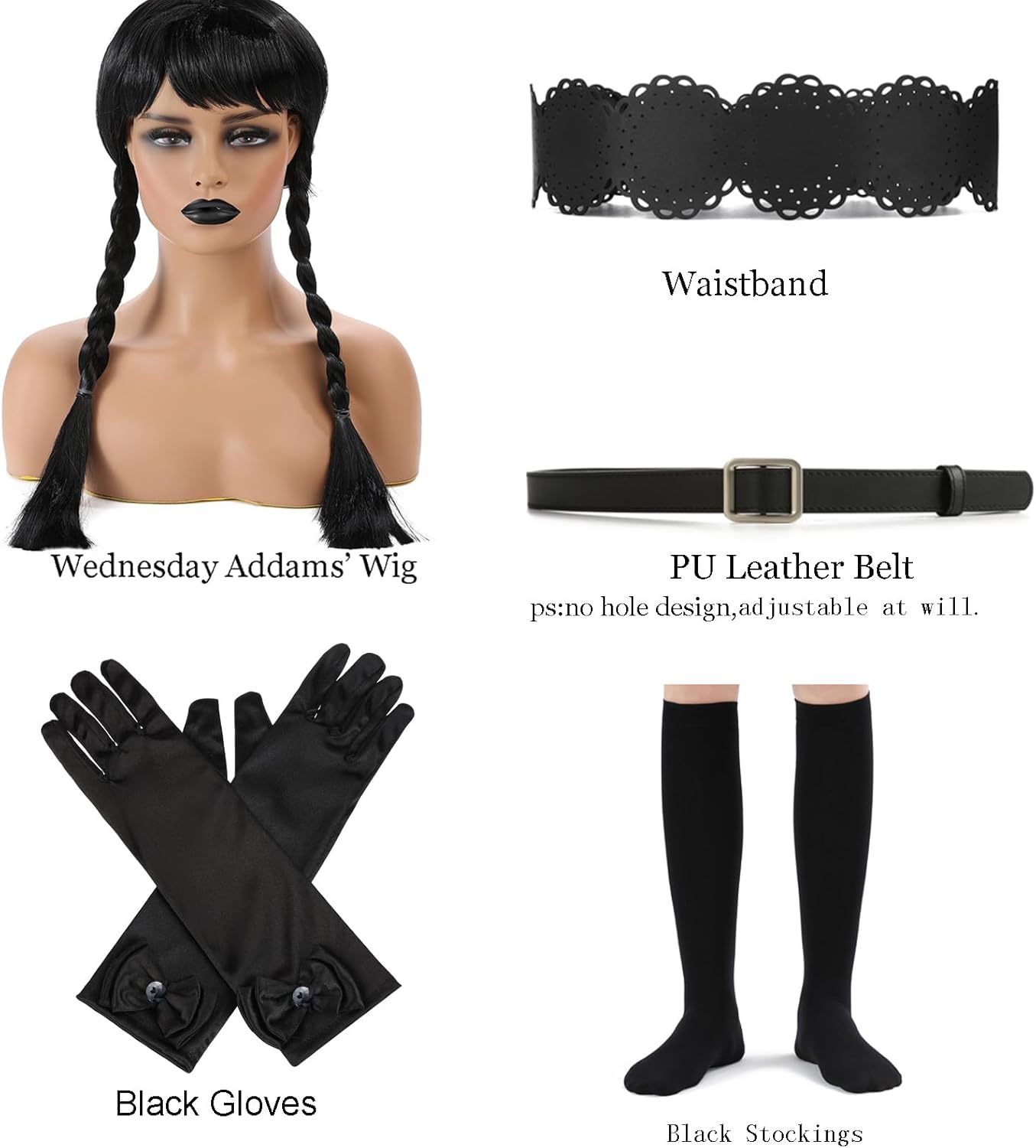 Black Princess Costume Dress Up Costume for Toddler Girls Halloween Cosplay Party Outfit