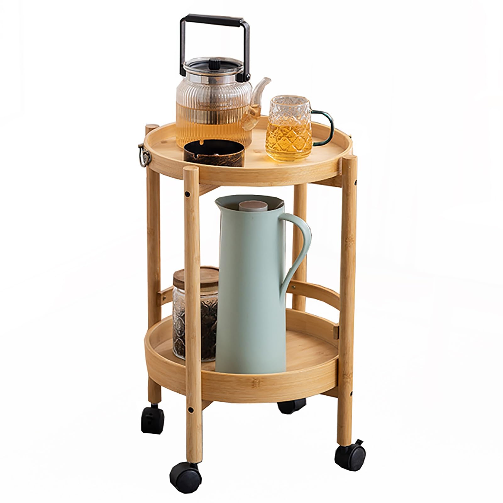Table basse moderne du milieu du siècle à 2 niveaux pour optimiser et désencombrer le salon