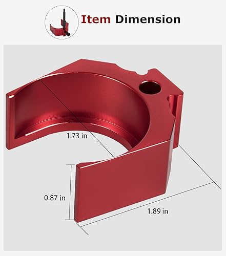 Miniatura 5 de 9U-7227 Herramienta de medidor de ajuste de altura del inyector para CAT Caterpillar 3406E, C-15 y C-16 (rojo)