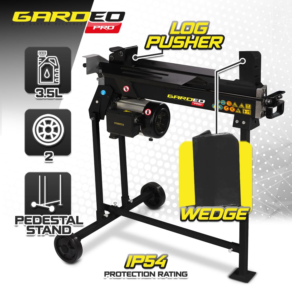 Fendeur de bûches horizontal 2200 W - 6 tonnes sur pieds.