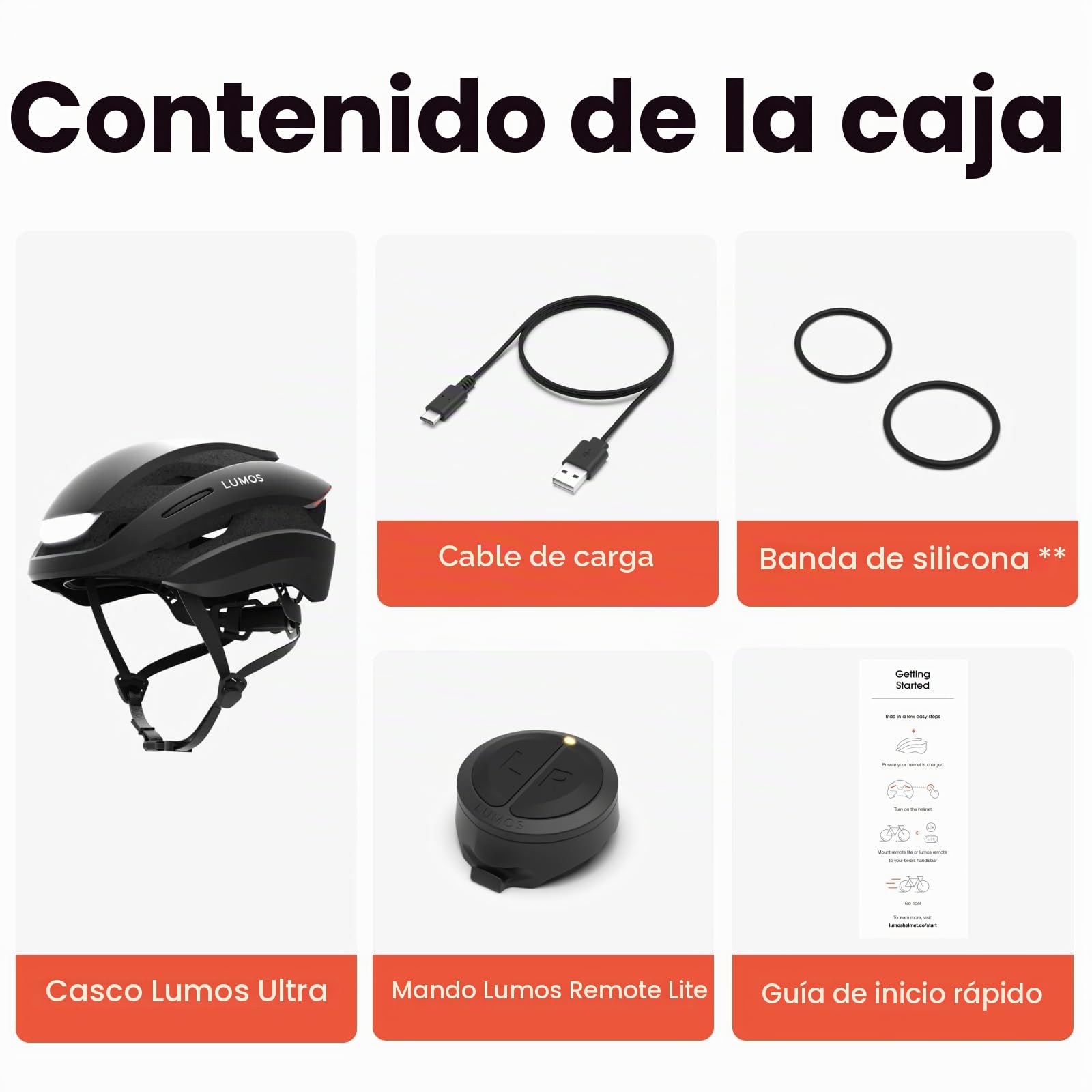 Lumos Casco Ultra Smart | Casco de Bicicleta | Luz Delantera y Trasera (LED) | Intermitente | Luces de Freno | Conexión Bluetooth | Adultos: Hombre, Mujer
