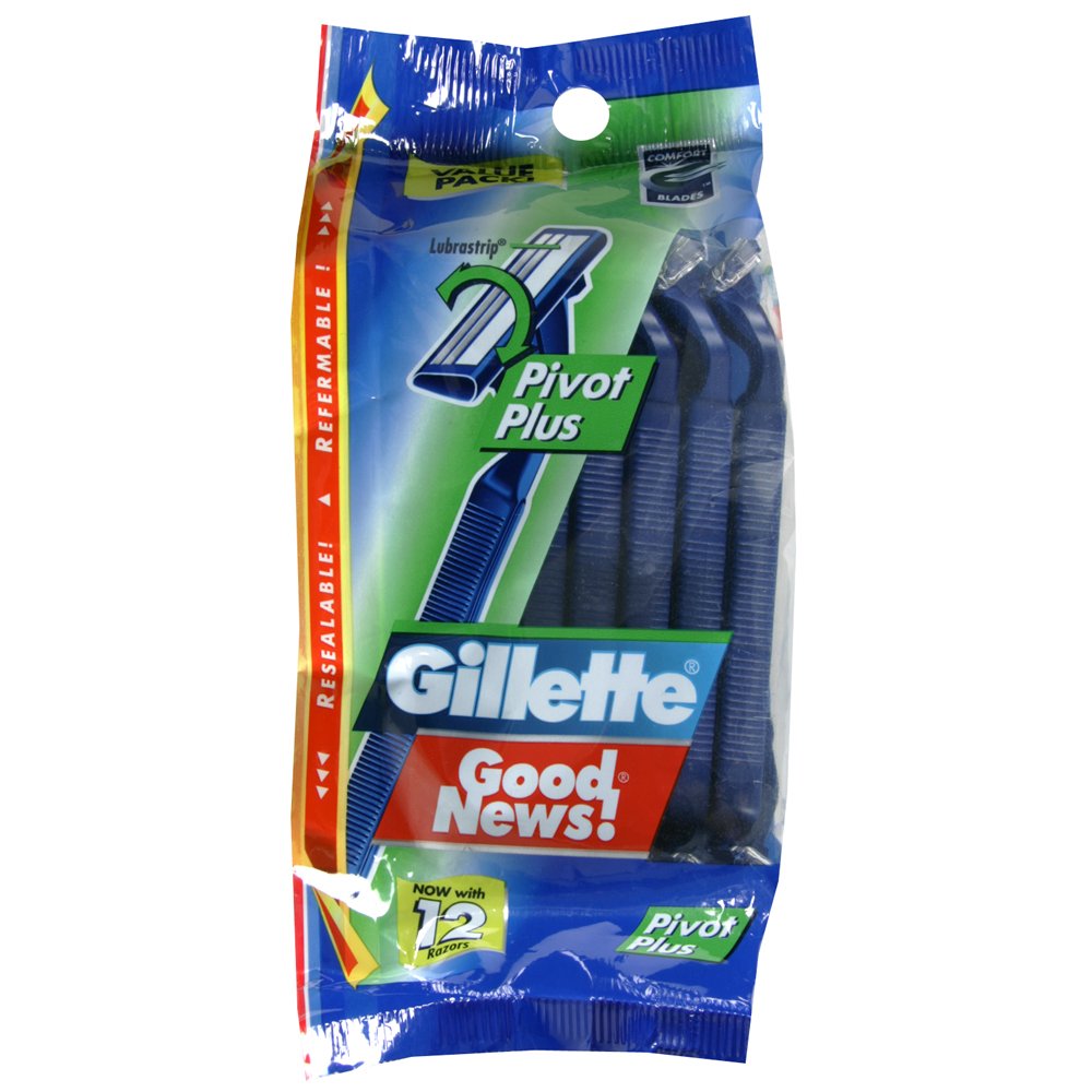 Gillette Good News Razors Pivot Plus Value Pack 12 ct