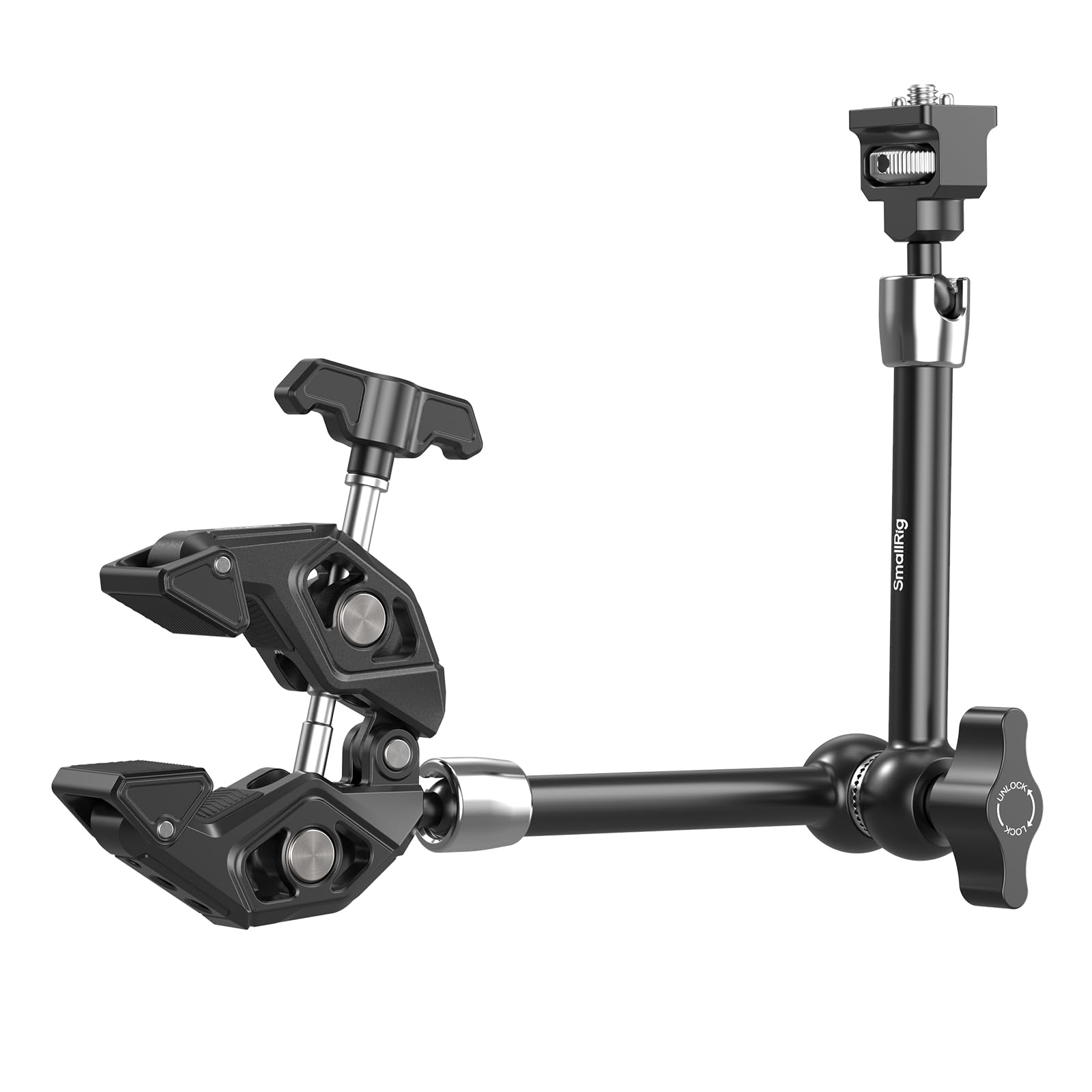 SMALLRIG Magic Arm Crab Claw Clamp, mit Anti-Deflection-Einziehbarem Stift, 1,5 kg Tragkraft für GoPro/für Insta360 / für DJI Action/für DSLR/für Licht/für Monitor/für Telefon - 5312