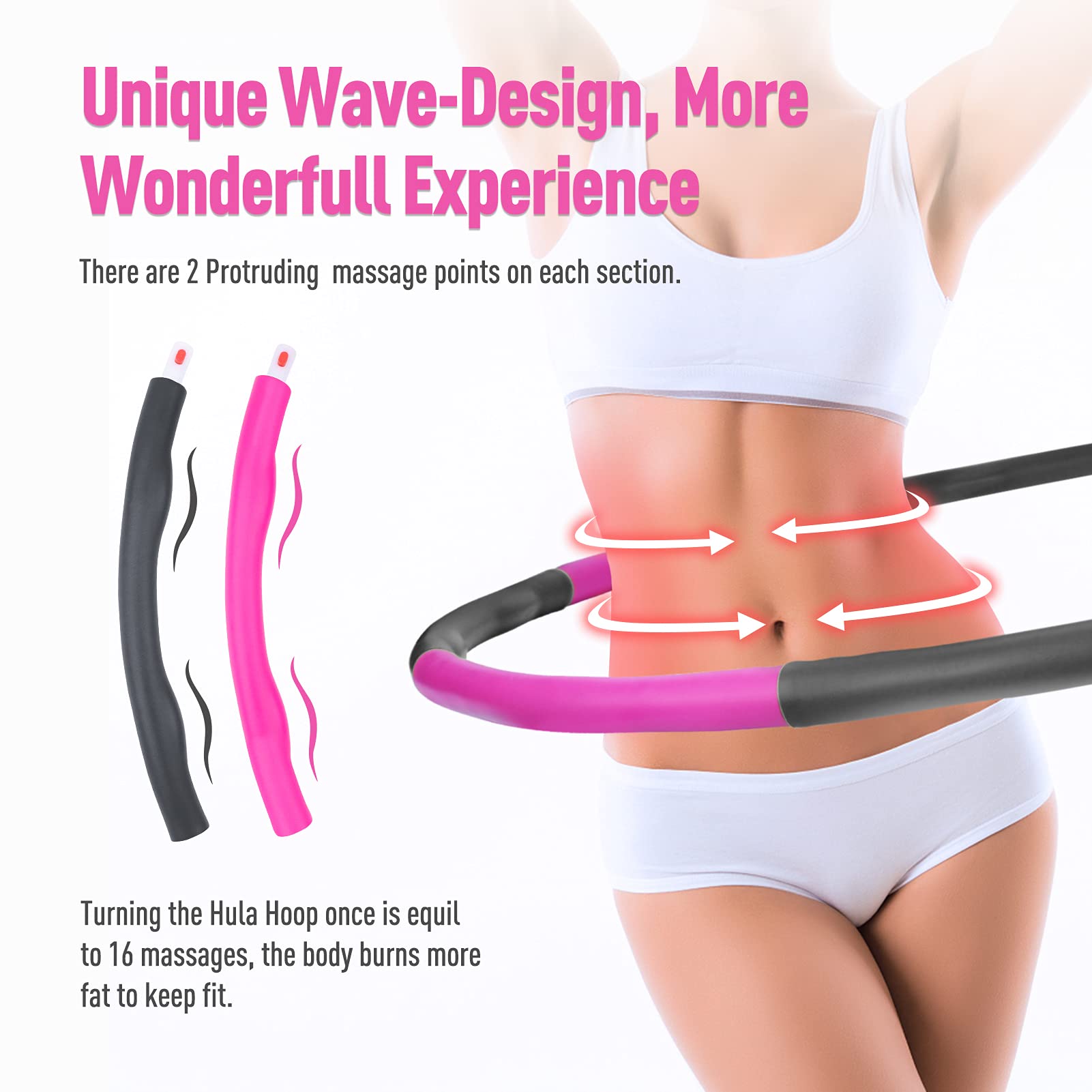 MSPORTS Hula Hoop Premium – Verstellbar, Mit Massagewellen & Safe-Lock-System MSPORTS Hula Hoop Premium – Verstellbar, Mit Massagewellen & Safe-Lock-System