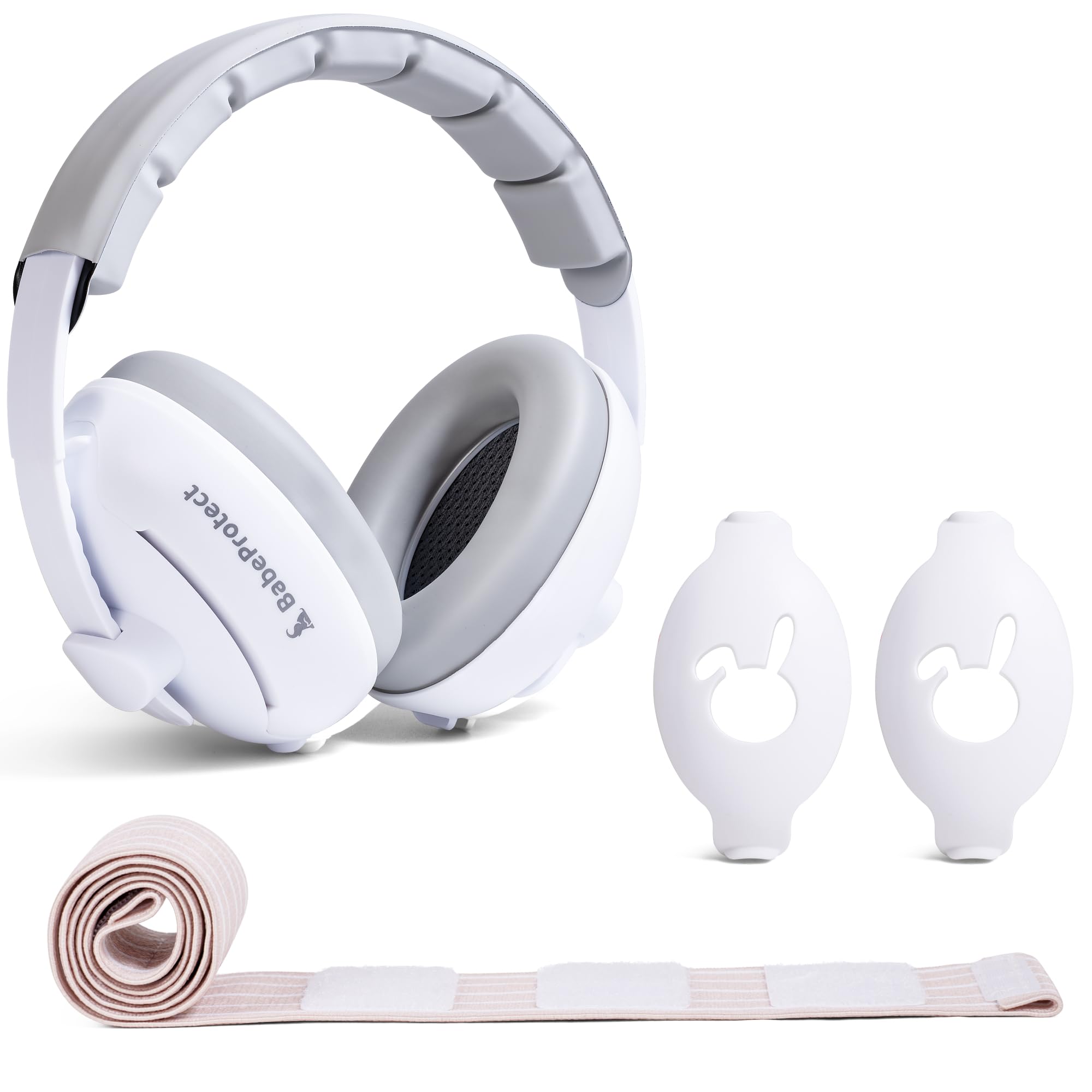 2 in 1 Cuffie neonato antirumore - Protezione Uditiva Efficace Fino a 4 Anni, Certificata CE - Comfort Superiore Ideale per il Sonno, Viaggi - Aereo, Feste
