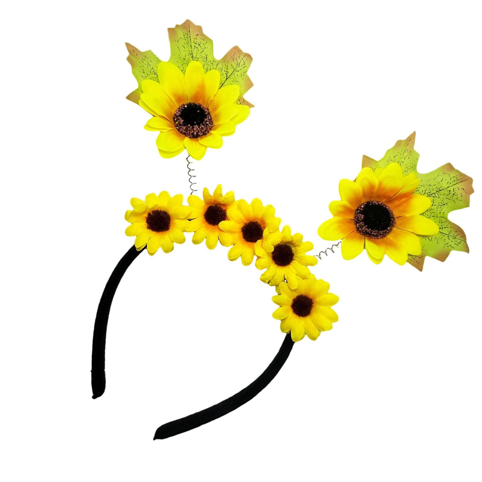 Fentency Sun Flower Hairhoop Flower Headband Bright Color Hairband Comfortable Wear Perfect for Music Festivals and Parties