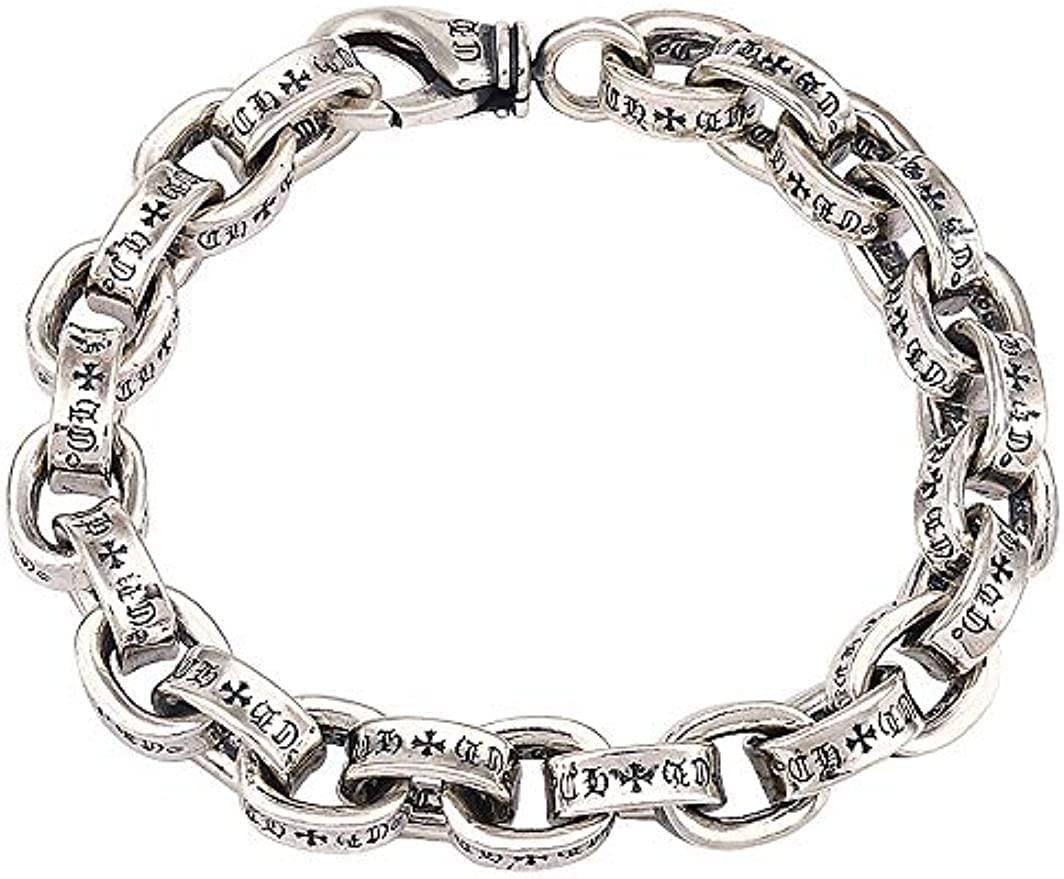 Amazon | 925スターリングシルバークラスプメンズパンクチェーン  