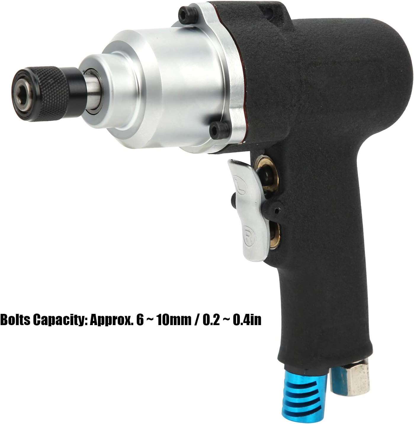 Air Screwdriver Gun Type Powerful MultiFunction Pneumatic Tool YC308P1 8H High Torsion for Furniture Assembly Mechanical Electrical Assembly (EU Style)