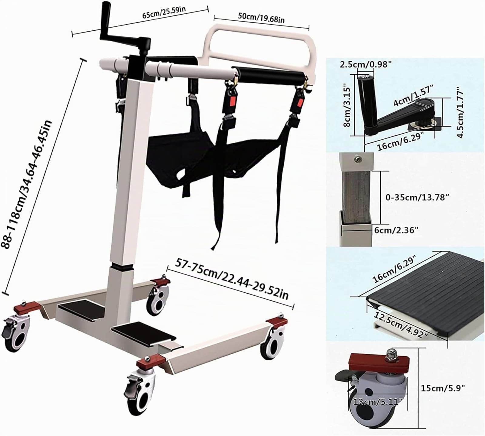 Elevador de pacientes para uso doméstico, elevadores Hoyer para el hogar, dispositivos de transferencia de silla de ruedas a coche, ayuda para personas con discapacidad y ancianos