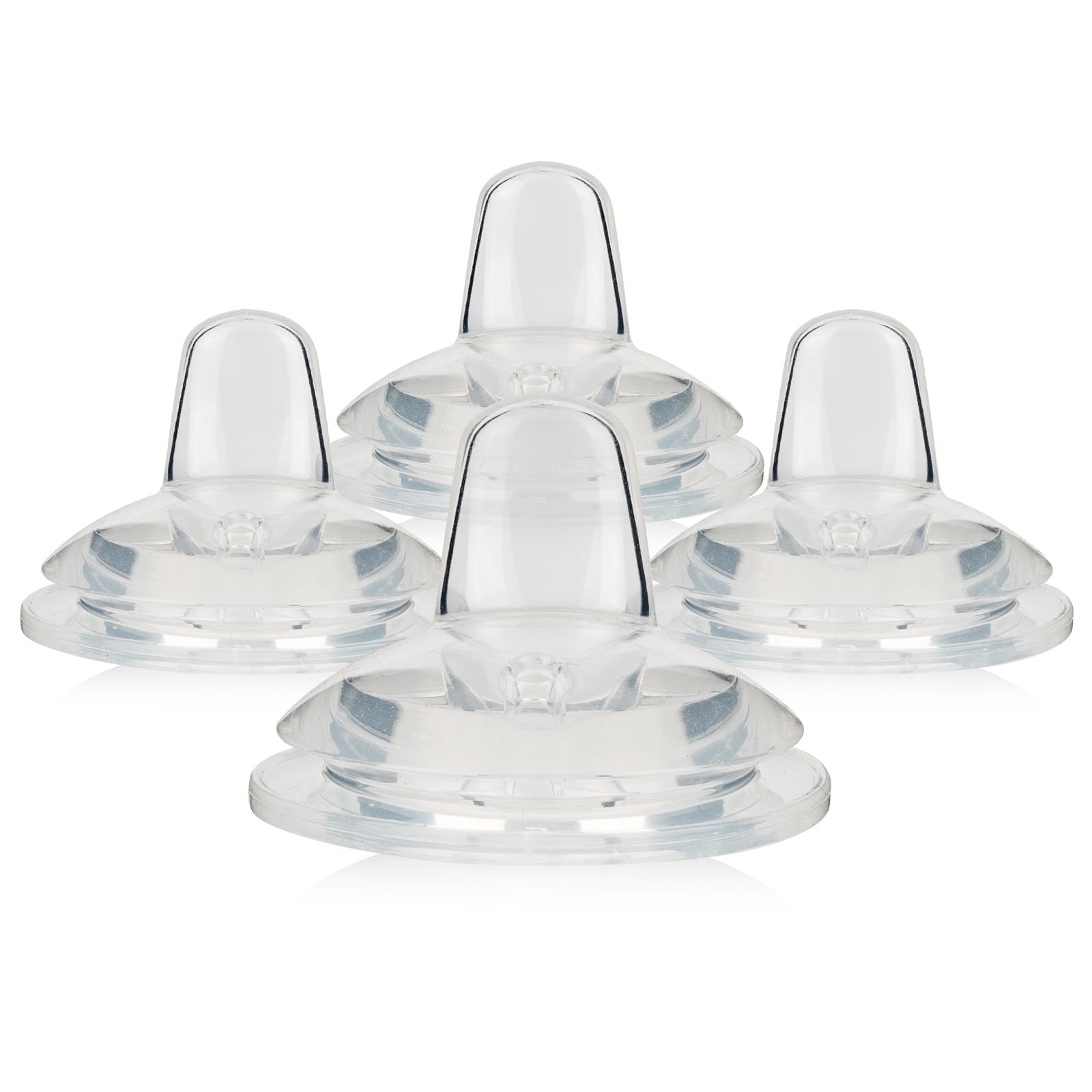 Sippy Nipple for Dr. Brown's Wide-Neck Baby Bottles and Sippy Spout Bottles,Variable Flow, Silicone Conversion Nipples,6+ Months,4 Count