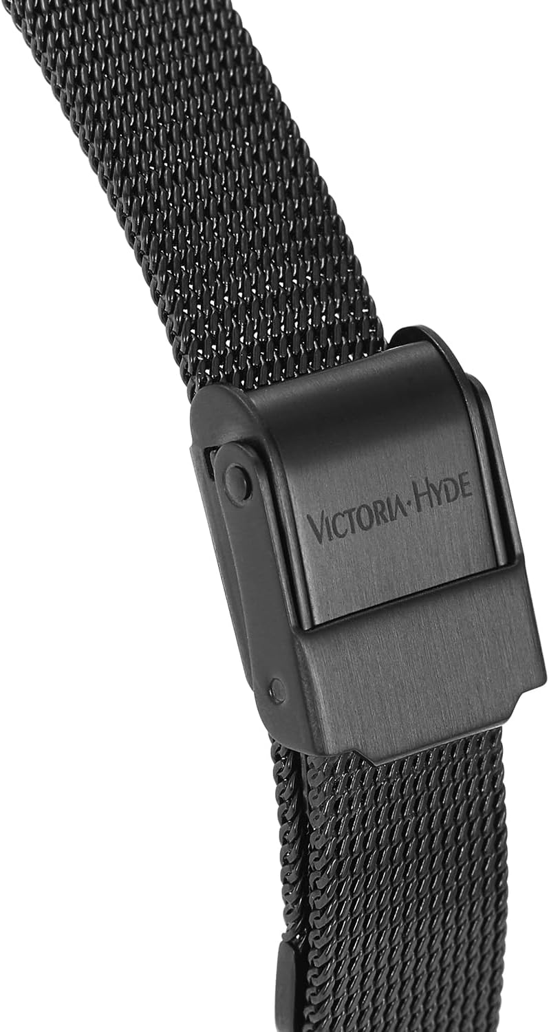 VICTORIA HYDE Dainty Women's Watch, Rectangle Watches for Women, Elegant Women's Wrist Watch, Ladies Watch with Stainless Steel Bracelet or Leather Band - Image 4