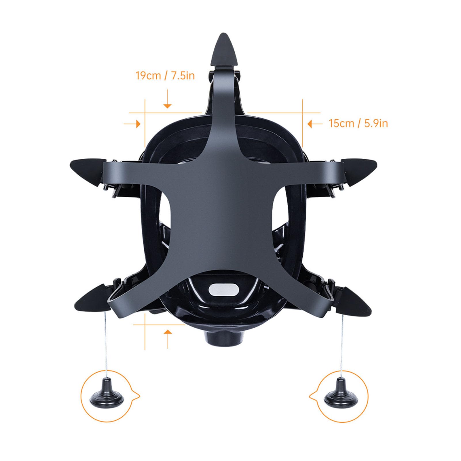 Yunseity Equipo de Buceo con Tanque de Buceo, 1 L, Ajuste Cómodo, Gafas de Cara Completa, de Buceo, PC de Aluminio, Soporte de Cámara de Acero Inoxidable para Entrenamiento Subacuático