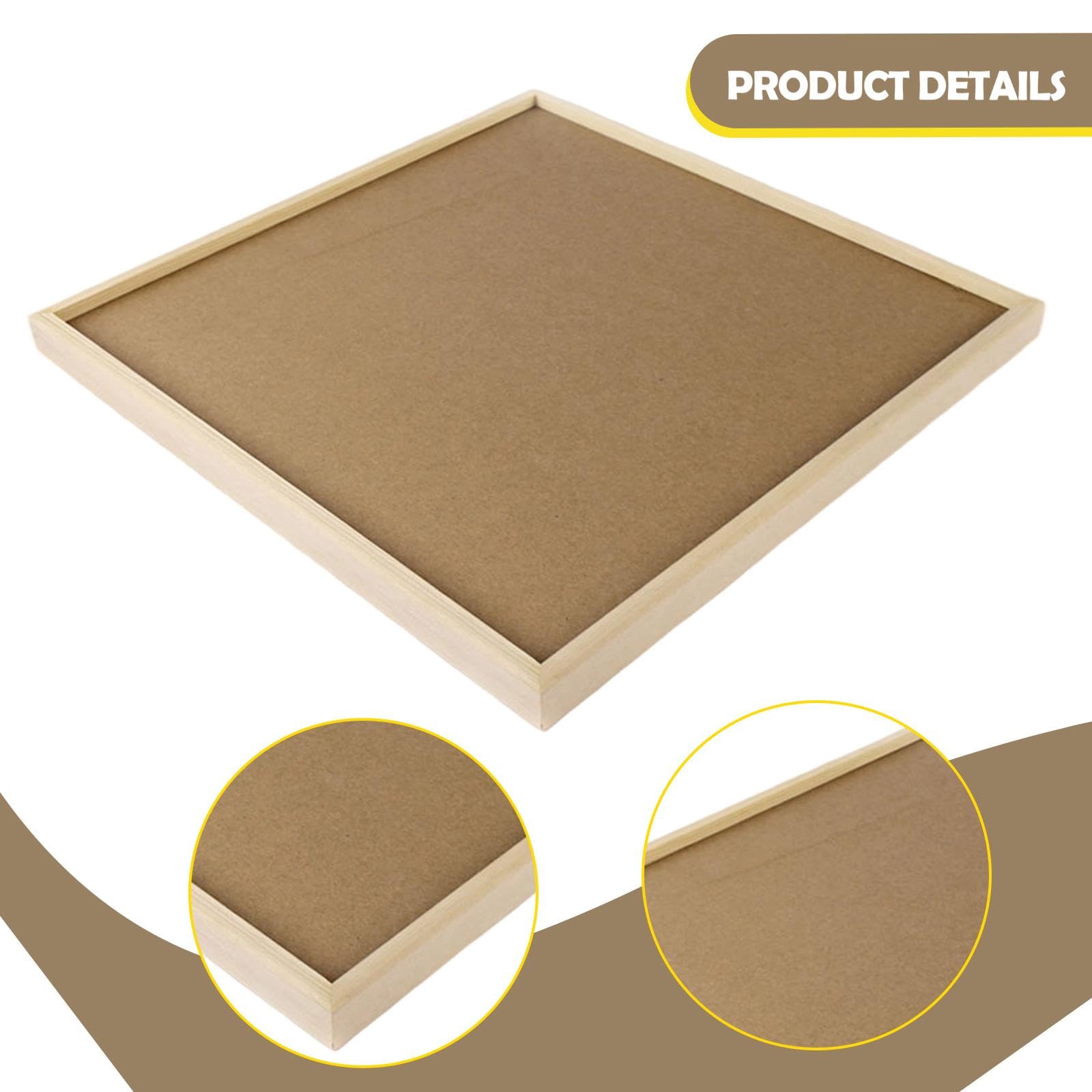 Base per Diorama, Tavola per Diorama in Legno, Vassoio per Scene per Assemblare Miniature E Figure per Creare Paesaggi, Materiale per Modellismo, 29.7 Cm X 29.7 Cm
