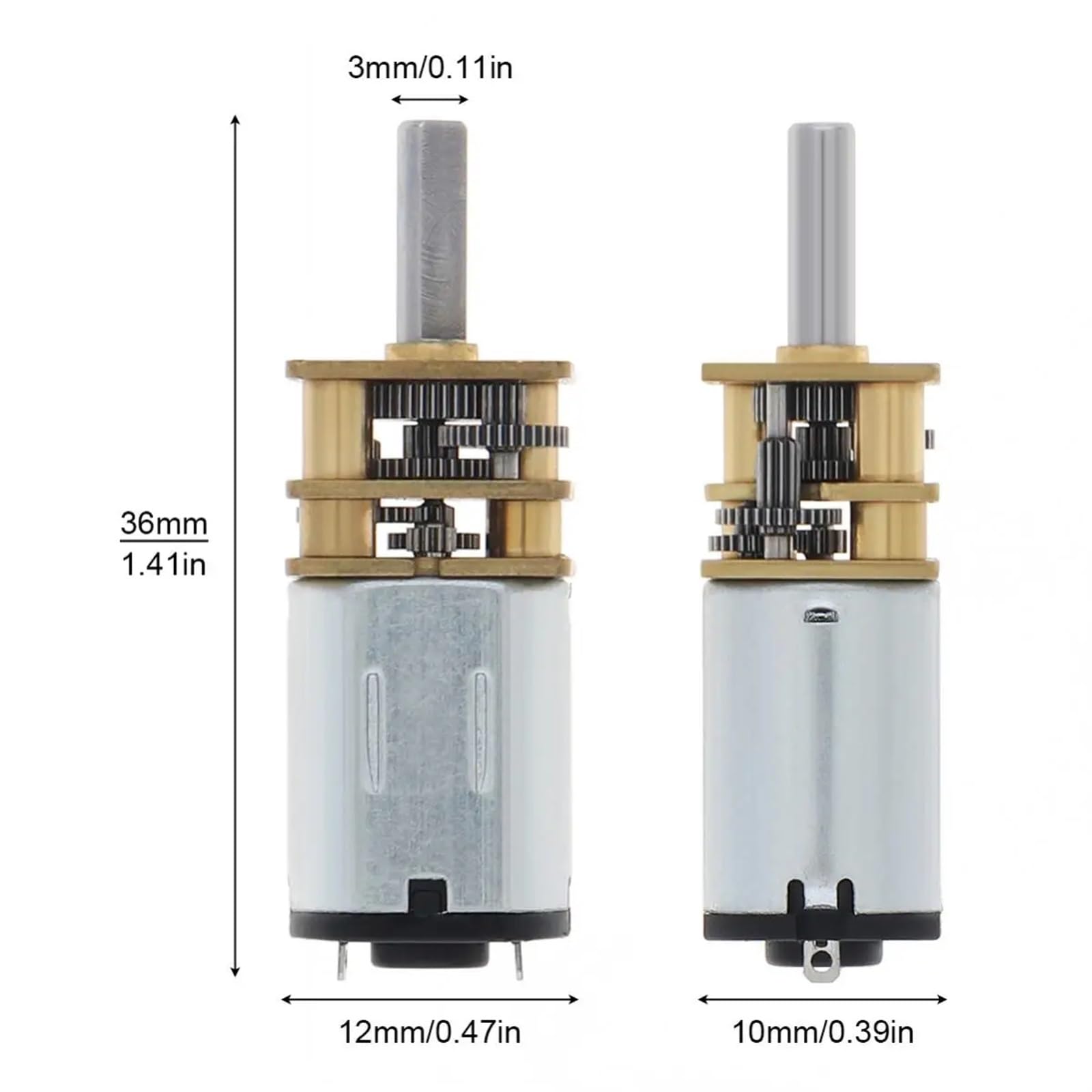 Motori DC N20 6V Mini Micro Metal Gear Motor Ruota dentata Motori DC 30/50/60/100/300/500/1500RPM Motoriduttore ruota dentata(60RPM)