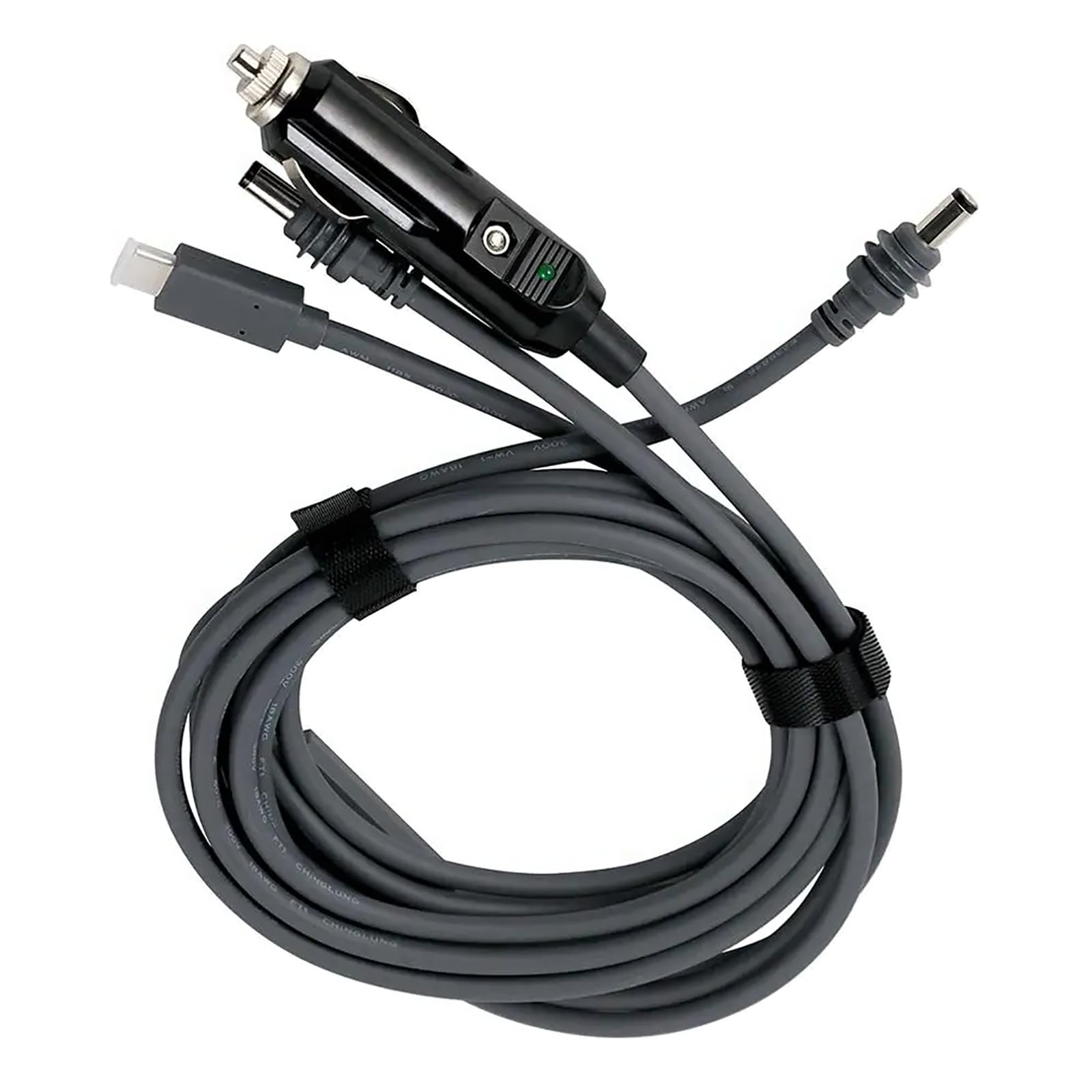 Cable de alimentación USB C a D flexible y portátil, cable USB de plástico eficiente para actividades al aire libre y uso de coche para espacio X
