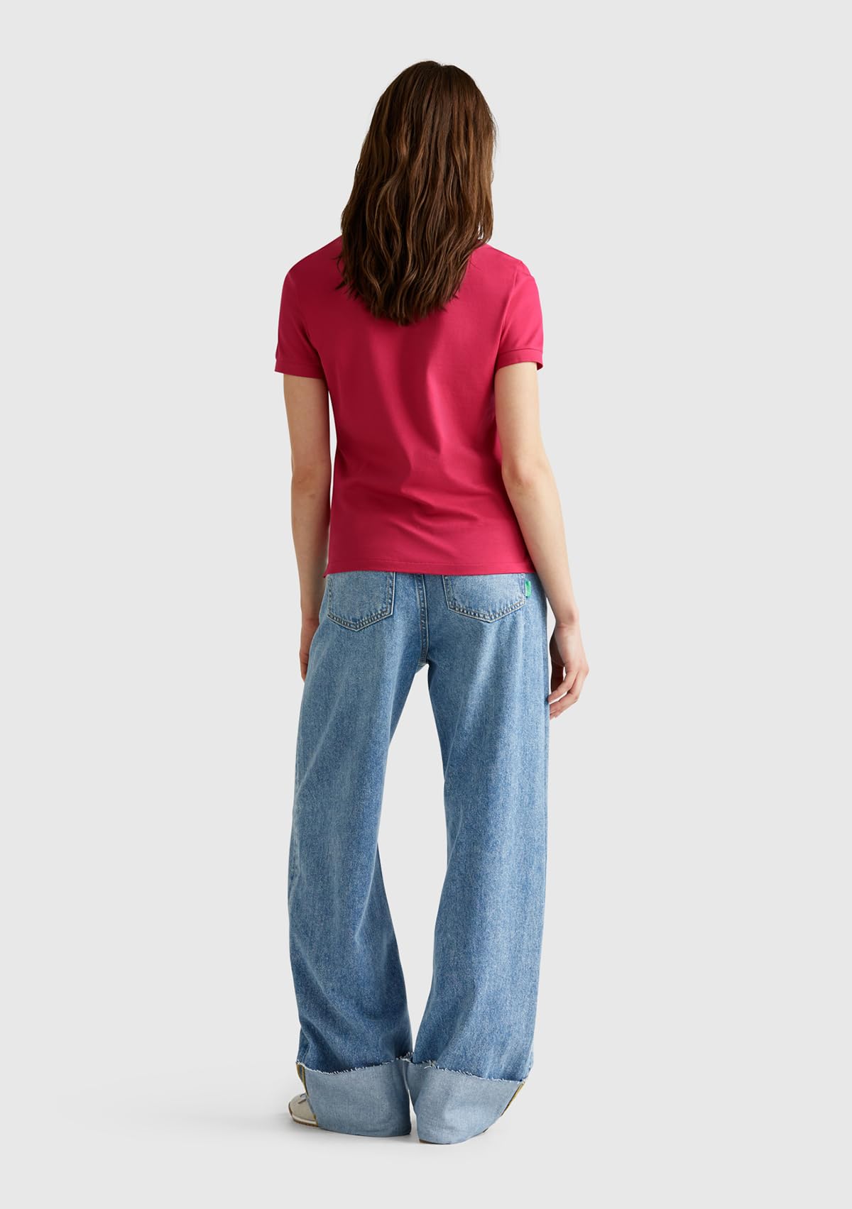 United Colors of Benetton Maglia Polo M/M 3tqjd300w Camisa de Polo Mujer (Pack de 1)