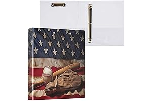 Durable American Flag Baseball Binder for All Your Storage Needs
