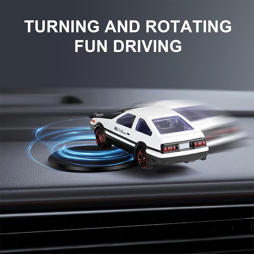 YimiBloss Drift & Turn Mini-Auto Armaturenbrett Deko - Bewegliches Auto-Modell Für Fahrzeug-Innenraum