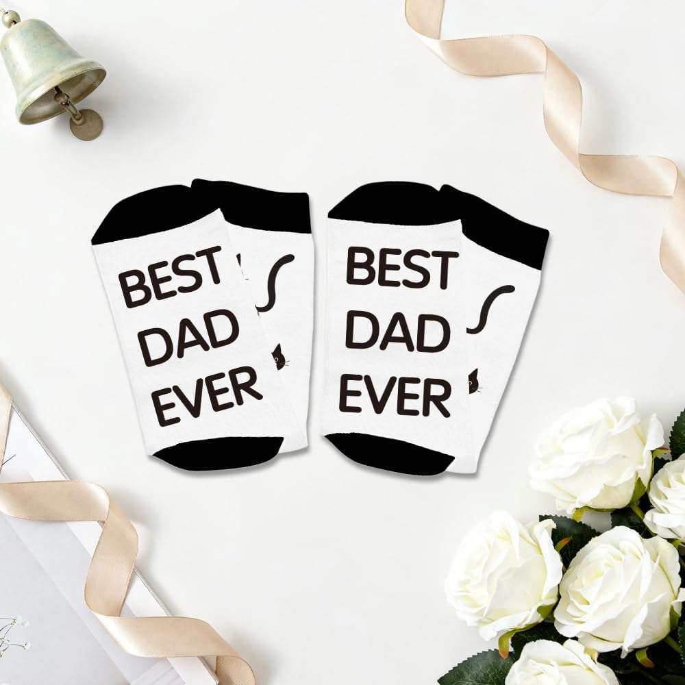 Cat Dad Gifts - Christmas Gifts for Dad,Dads Birthday Valentines Day Father's Fathers Day Retirement Retired Gift from Daughter Son,Stocking Stuffers for Men,Worm Cosy Socks Dads Presents - Image 3