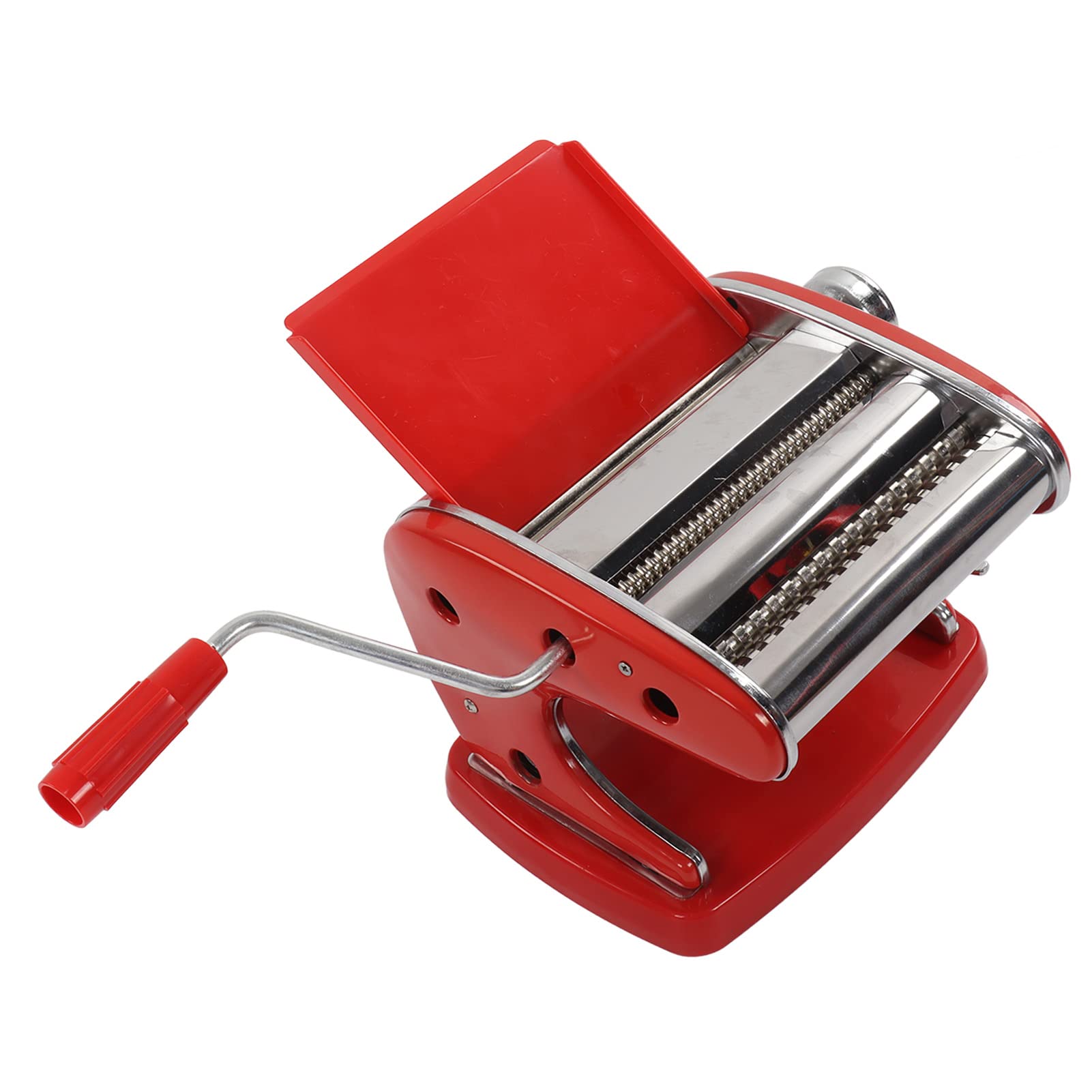 Ejoyous Nudelmaschine, Nudelmaschine aus Edelstahl, Manuelle Nudelpresse mit Saugfuß, Abgerundete Ecken, Einfache Reinigung, für Hausgemachte Pasta und Nudeln für Familien (Saugnapf 2 Messer)