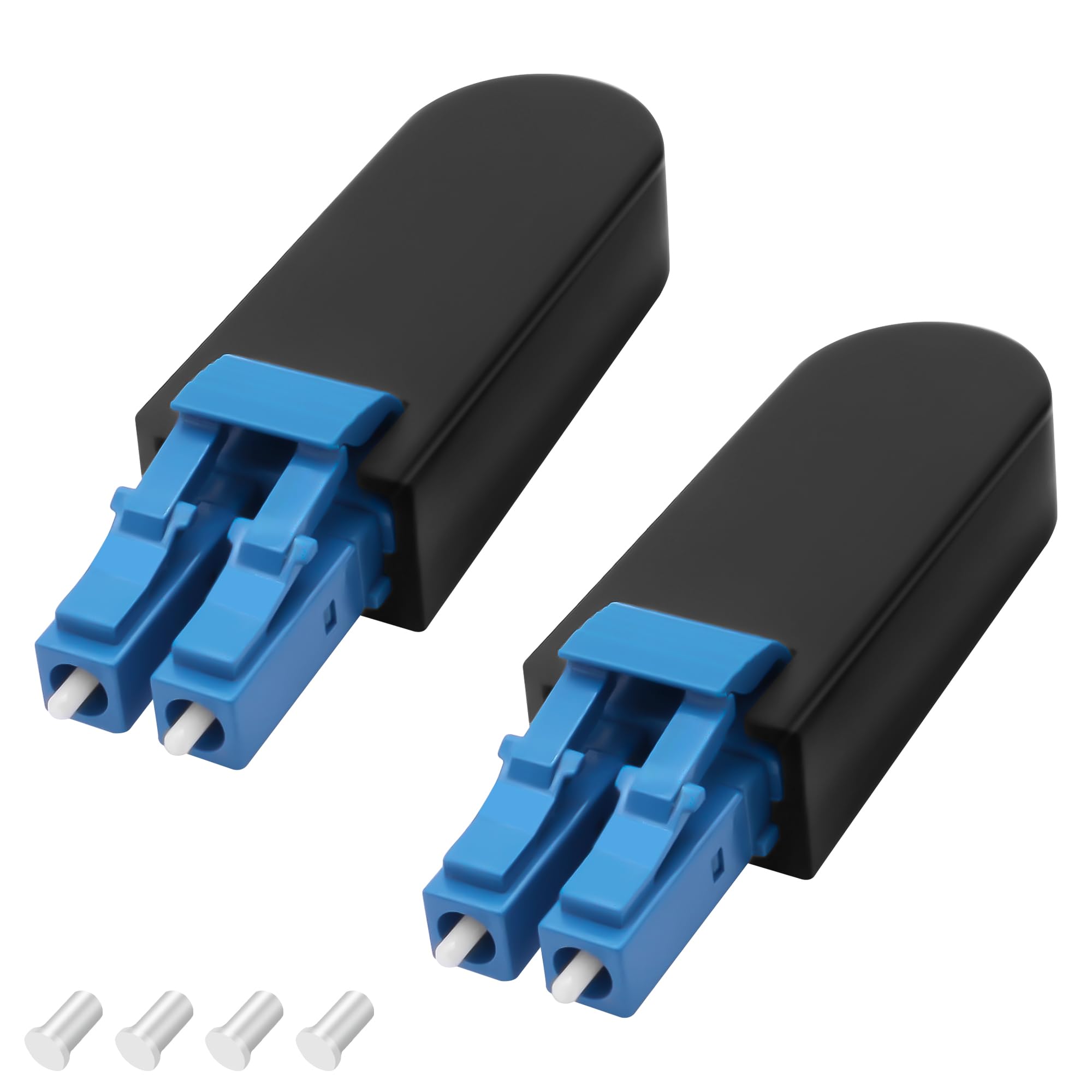 XMSJSIY LC/UPC Fibre Optic Tester Loopback Plug Duplex Singlemode 2PCS