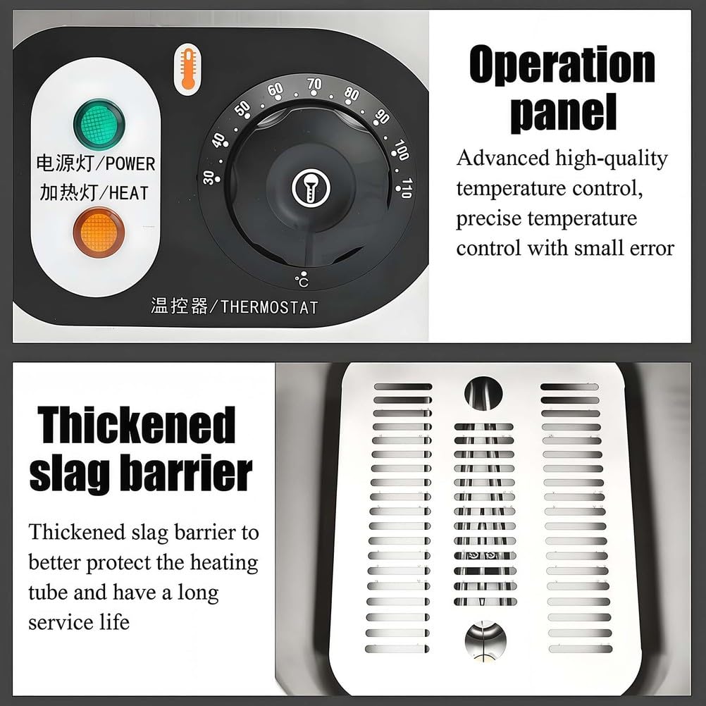 Horneador EléCtrico para Huevos Escalfados, Cocedor RáPido Huevos 2600 W, SartéN para Escalfar Huevos, Acero Inoxidable, con Control Temperatura, para Uso DoméStico