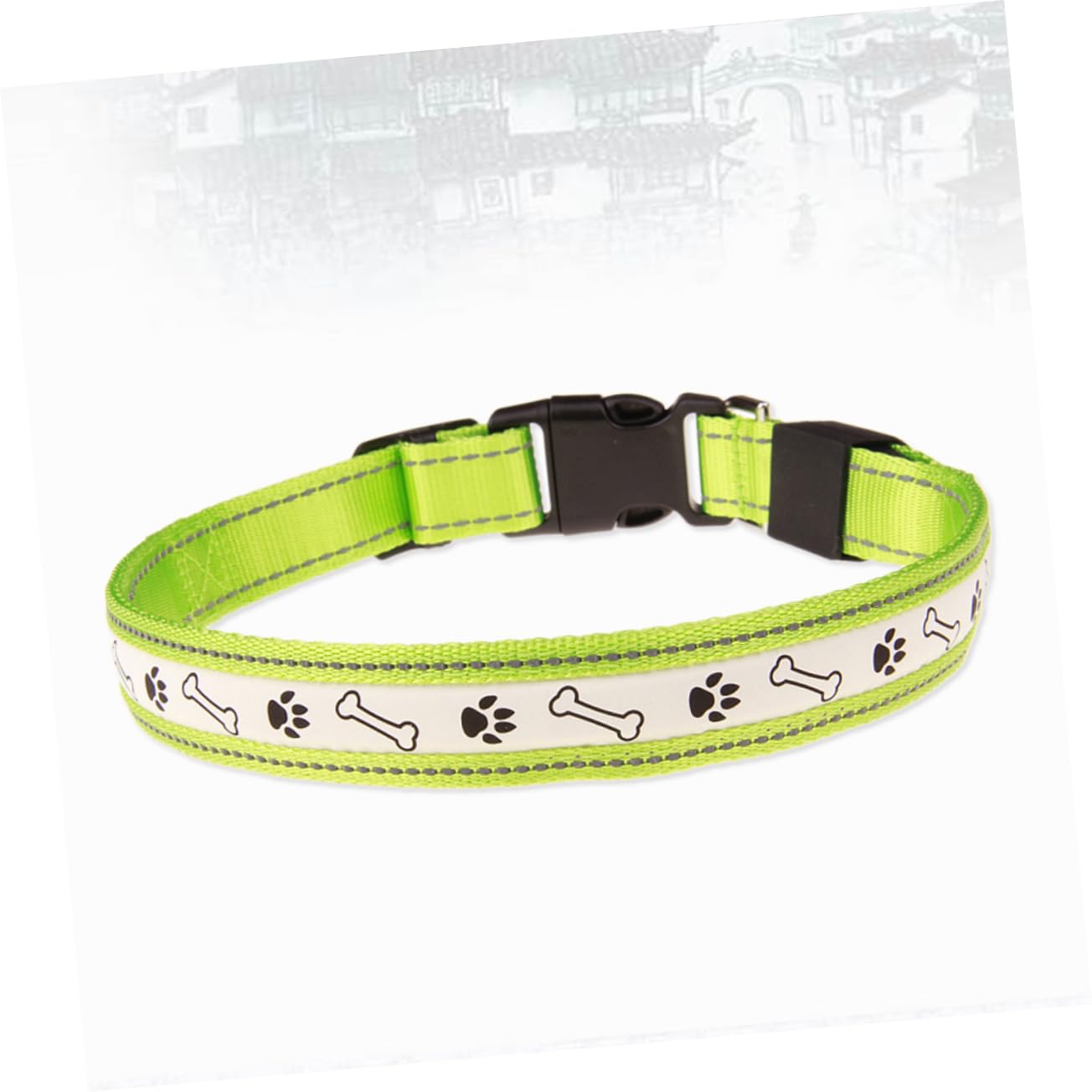 Beavorty 2 Pezzi Una Collana Collane a Girocollo Collare Lampeggiante Per Animali Domestici Collare Illuminato a Per Cani Illuminata Per Cani Circolare LED Osso