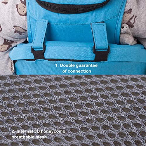 Baby Carrie, Ergonomische, Babydrager Geschikt voor Reizen, 3D Ademend mesh, Ademende - Image 3