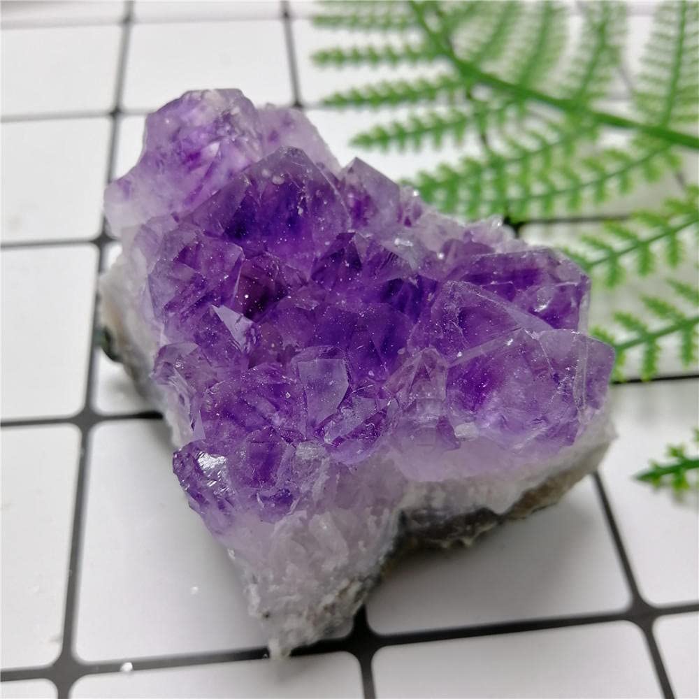 50-360g Natural Dream Amatista Cuarzo Cristal Cluster Amatista Geoda Espécimen Curación-200g