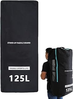 Surfboard-Rucksack | 125 Liter wasserdichter Surfbrett-Rucksack – Aufbewahrungstasche für Zuhause, Reisen, Urlaub, Wassersport
