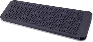 ZAXOP Resistant Silicone Mat Pouch for Flat Iron, Curling Iron,Hot Hair Tools (Black)