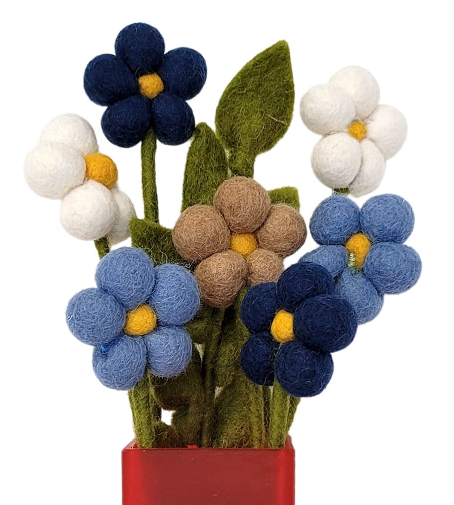 Fleurs en feutre fait main : l'alternative sans entretien aux fleurs fanées