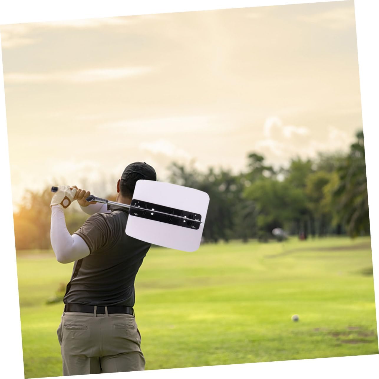Golf Swing Practice Golf Training Device Wind Trainer Practice Aid Easy Assembly