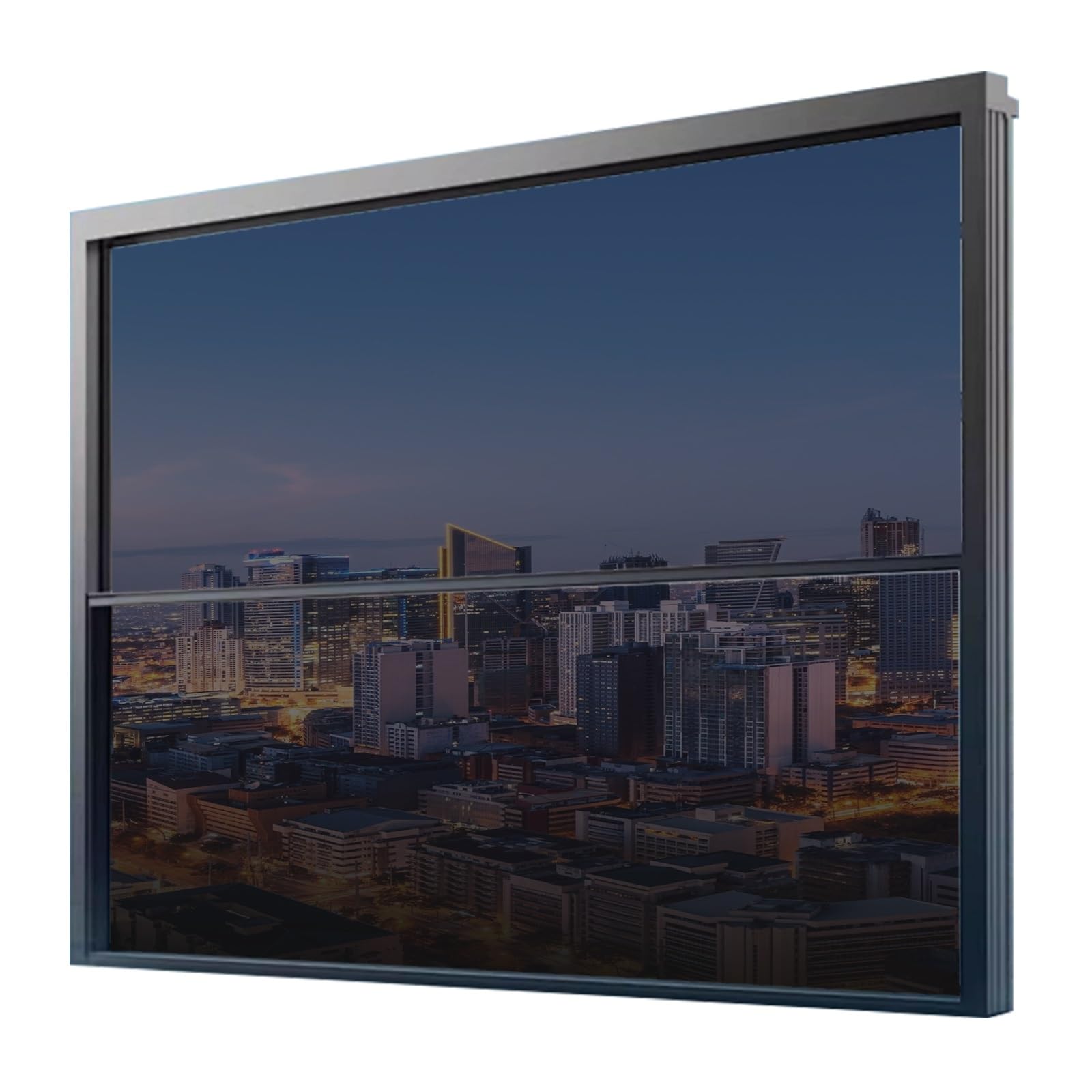 Film Anti Chaleur 90 x 800 cm Protection UV, Vie Privée et Soleil sans Perçage Film Miroir Fenêtre sans Tain Anti Chaleur Fenetre UV pour Maison Bureau Chambre, Gris