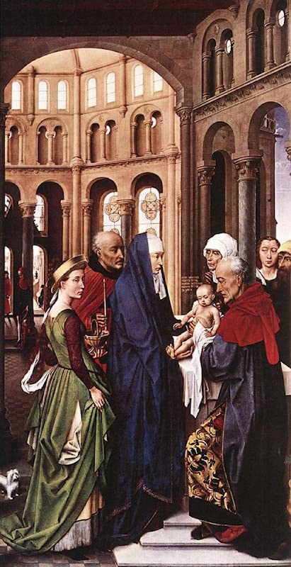 Affiche Rogier Van Der Weyden Présentation du Christ pour mur vide 60x90
