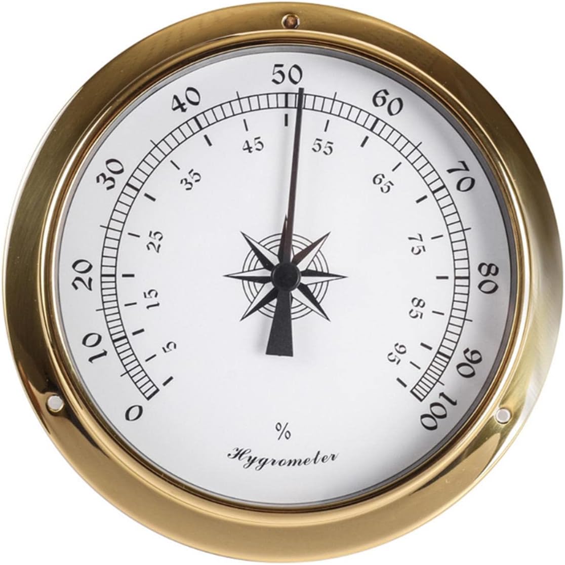 Barometers for The Home, Barometer Thermometer Hygrometer Clock, Barometric Pressure Gauge, Analog Barometer Weather Station Instruments, for Hotels, Warehouses, Offices, Factories(Hygrometer)