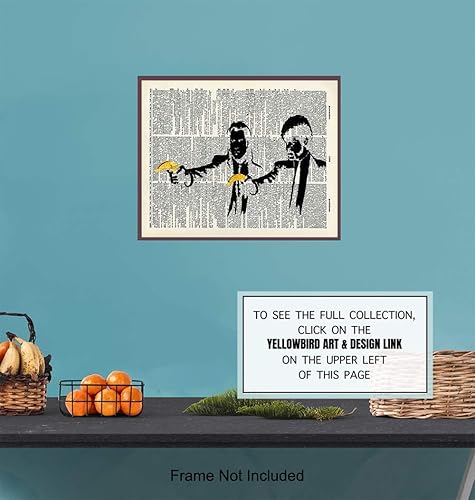 Miniatura 6 de Banksy Graffiti, póster de pulp Fiction Banana Gun  Mural de calle de 8 x 10, arte de diccionario, decoración de pared urbana  Regalo fresco y