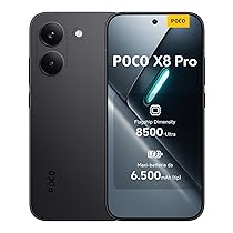 POCO X8 Pro, Smartphone 12+512GB, Dimensity 8500-Ultra, Batteria 6500mAh (typ), Display AMOLED ultra luminoso, Fotocamera 50MP con OIS, Nero, Garanzia 2 anni+1 anno extra, Caricatore non incluso