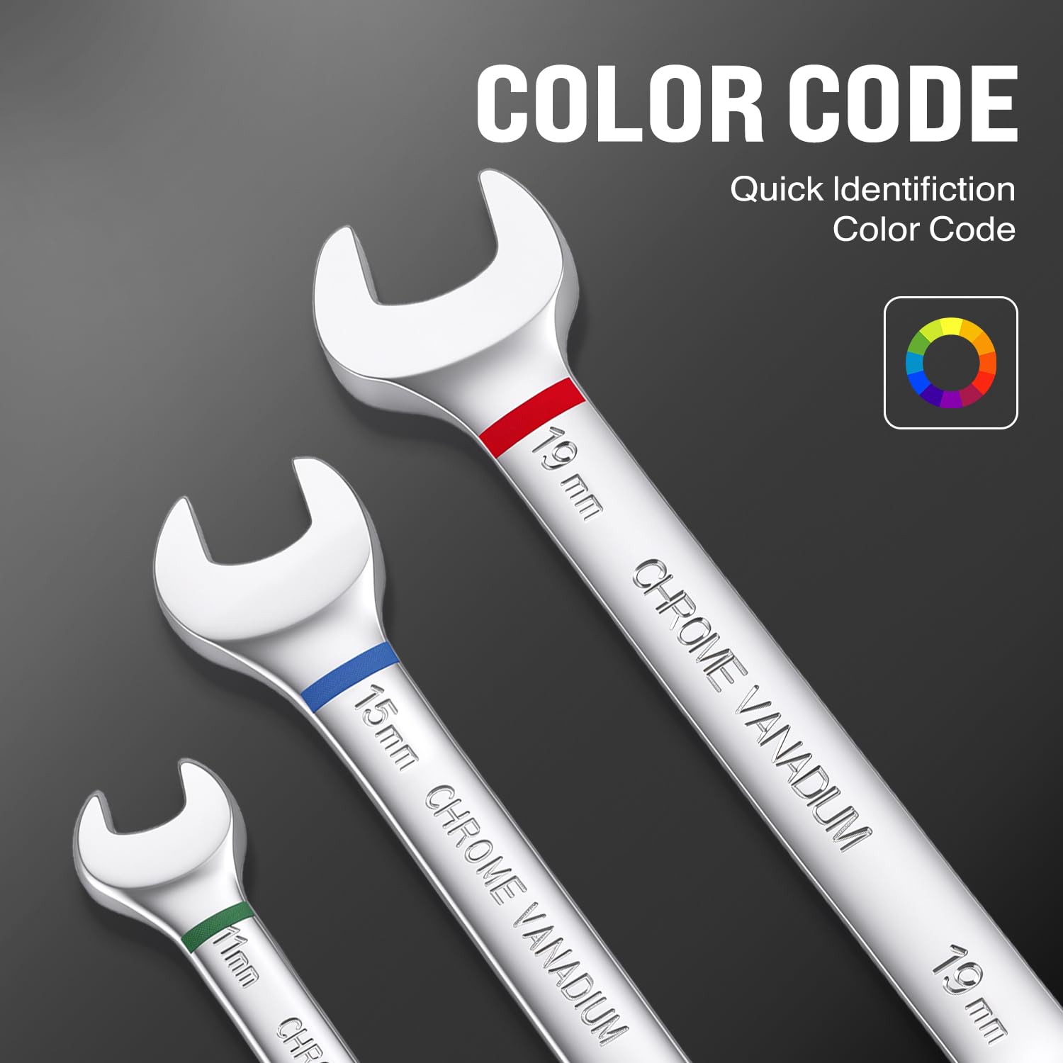 COSYTOOL Flex-Head Ratchet Wrenches - Metric 6-24mm -7