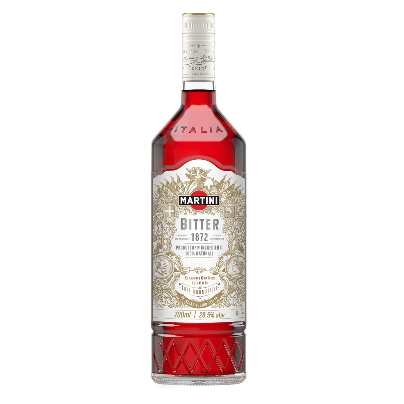 MARTINI Riserva Speciale Bitter Aperitivo, 28.5% ABV, 70cl / 700ml, Liqueur Infused with Three Rare Botanicals